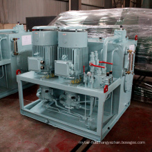 Pump station for medium hydraulic windlass